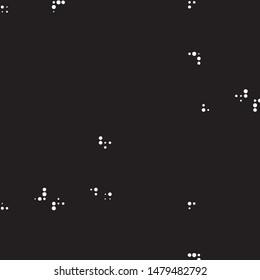 Grunge halftone black and white dots texture background. Spotted vector Abstract Texture