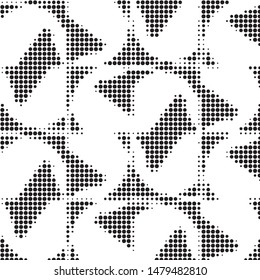 Grunge halftone black and white dots texture background. Spotted vector Abstract Texture
