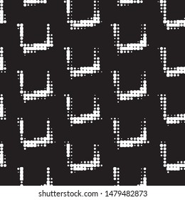 Grunge halftone black and white dots texture background. Spotted vector Abstract Texture