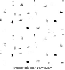 Grunge halftone black and white dots texture background. Spotted vector Abstract Texture