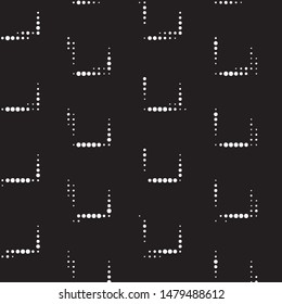 Grunge halftone black and white dots texture background. Spotted vector Abstract Texture