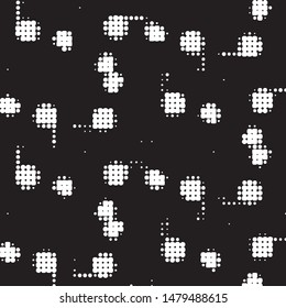 Grunge halftone black and white dots texture background. Spotted vector Abstract Texture
