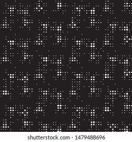 Grunge halftone black and white dots texture background. Spotted vector Abstract Texture