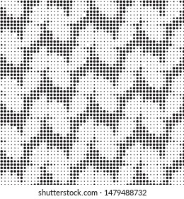 Grunge halftone black and white dots texture background. Spotted vector Abstract Texture