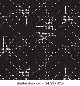 Grunge halftone black and white dots texture background. Spotted vector Abstract Texture