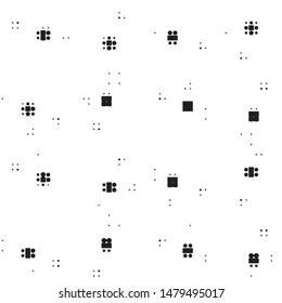 Grunge halftone black and white dots texture background. Spotted vector Abstract Texture