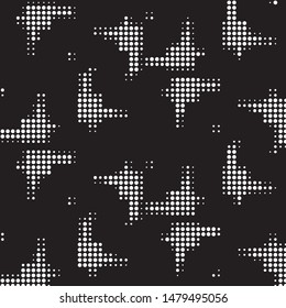 Grunge halftone black and white dots texture background. Spotted vector Abstract Texture