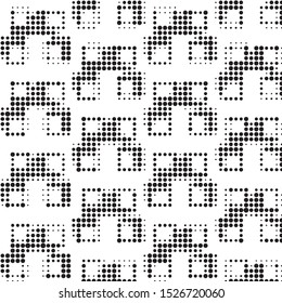 Grunge halftone black and white dots texture background. Spotted vector Abstract Texture