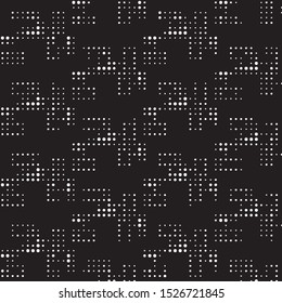 Grunge halftone black and white dots texture background. Spotted vector Abstract Texture