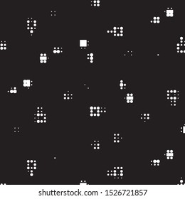 Grunge halftone black and white dots texture background. Spotted vector Abstract Texture