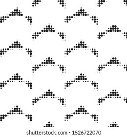 Grunge halftone black and white dots texture background. Spotted vector Abstract Texture