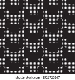 Grunge halftone black and white dots texture background. Spotted vector Abstract Texture