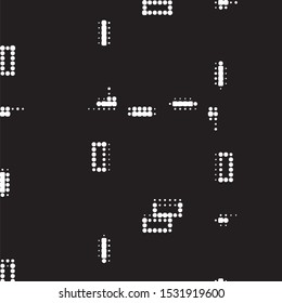 Grunge halftone black and white dots texture background. Spotted vector Abstract Texture