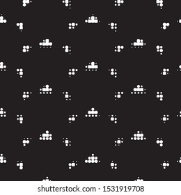 Grunge halftone black and white dots texture background. Spotted vector Abstract Texture