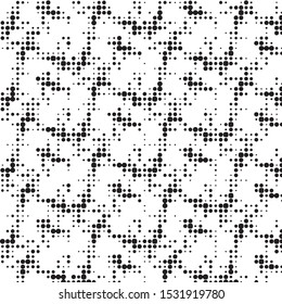 Grunge halftone black and white dots texture background. Spotted vector Abstract Texture