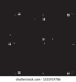 Grunge halftone black and white dots texture background. Spotted vector Abstract Texture