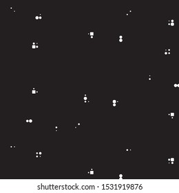 Grunge halftone black and white dots texture background. Spotted vector Abstract Texture