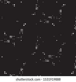 Grunge halftone black and white dots texture background. Spotted vector Abstract Texture