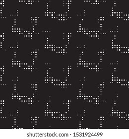 Grunge halftone black and white dots texture background. Spotted vector Abstract Texture
