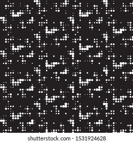 Grunge halftone black and white dots texture background. Spotted vector Abstract Texture