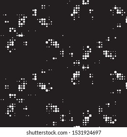 Grunge halftone black and white dots texture background. Spotted vector Abstract Texture