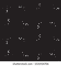 Grunge halftone black and white dots texture background. Spotted vector Abstract Texture