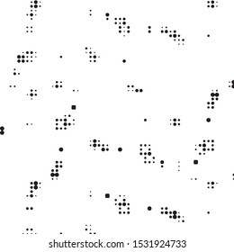 Grunge halftone black and white dots texture background. Spotted vector Abstract Texture