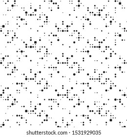 Grunge halftone black and white dots texture background. Spotted vector Abstract Texture