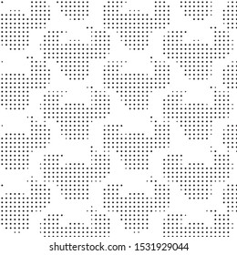 Grunge halftone black and white dots texture background. Spotted vector Abstract Texture