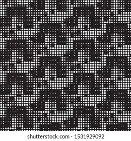 Grunge halftone black and white dots texture background. Spotted vector Abstract Texture