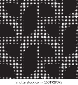 Grunge halftone black and white dots texture background. Spotted vector Abstract Texture