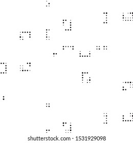 Grunge halftone black and white dots texture background. Spotted vector Abstract Texture