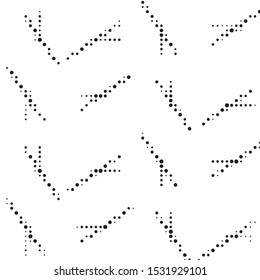 Grunge halftone black and white dots texture background. Spotted vector Abstract Texture