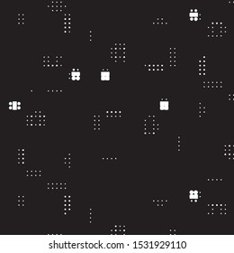 Grunge halftone black and white dots texture background. Spotted vector Abstract Texture