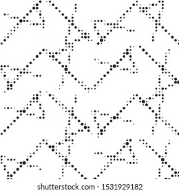 Grunge halftone black and white dots texture background. Spotted vector Abstract Texture