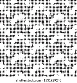 Grunge halftone black and white dots texture background. Spotted vector Abstract Texture