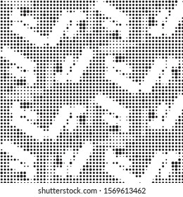 Grunge halftone black and white dots texture background. Spotted vector Abstract Texture