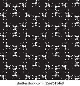 Grunge halftone black and white dots texture background. Spotted vector Abstract Texture