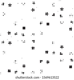 Grunge halftone black and white dots texture background. Spotted vector Abstract Texture