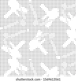 Grunge halftone black and white dots texture background. Spotted vector Abstract Texture