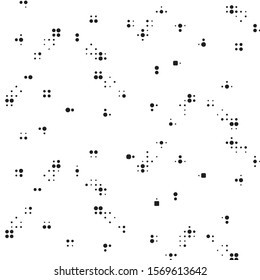 Grunge halftone black and white dots texture background. Spotted vector Abstract Texture