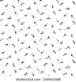 Grunge halftone black and white dots texture background. Spotted vector Abstract Texture