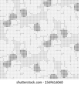 Grunge halftone black and white dots texture background. Spotted vector Abstract Texture
