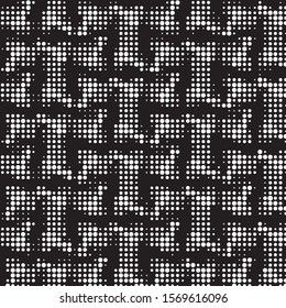 Grunge halftone black and white dots texture background. Spotted vector Abstract Texture