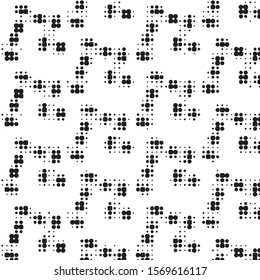 Grunge halftone black and white dots texture background. Spotted vector Abstract Texture
