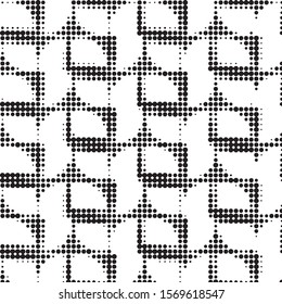 Grunge halftone black and white dots texture background. Spotted vector Abstract Texture