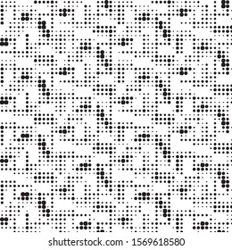Grunge halftone black and white dots texture background. Spotted vector Abstract Texture