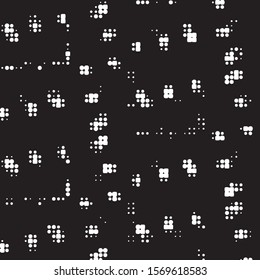 Grunge halftone black and white dots texture background. Spotted vector Abstract Texture