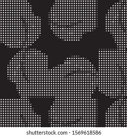 Grunge halftone black and white dots texture background. Spotted vector Abstract Texture