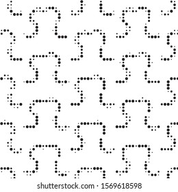Grunge halftone black and white dots texture background. Spotted vector Abstract Texture
